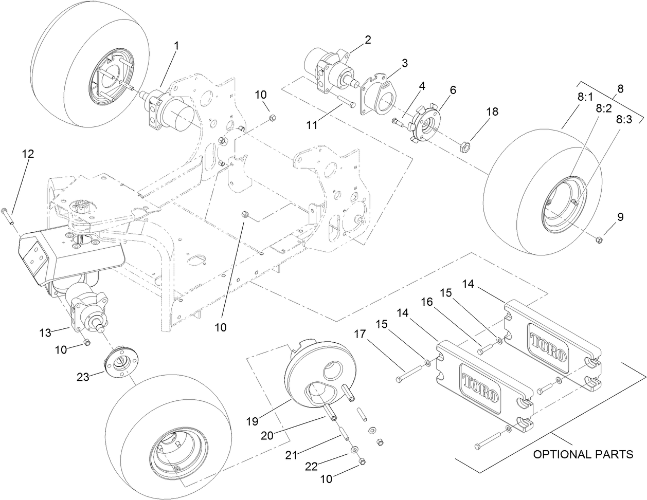 Wheel and Motor Assembly