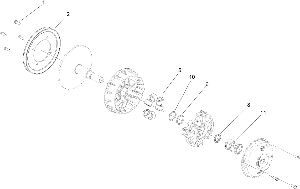 Primary Clutch Assembly No. 120-4818
