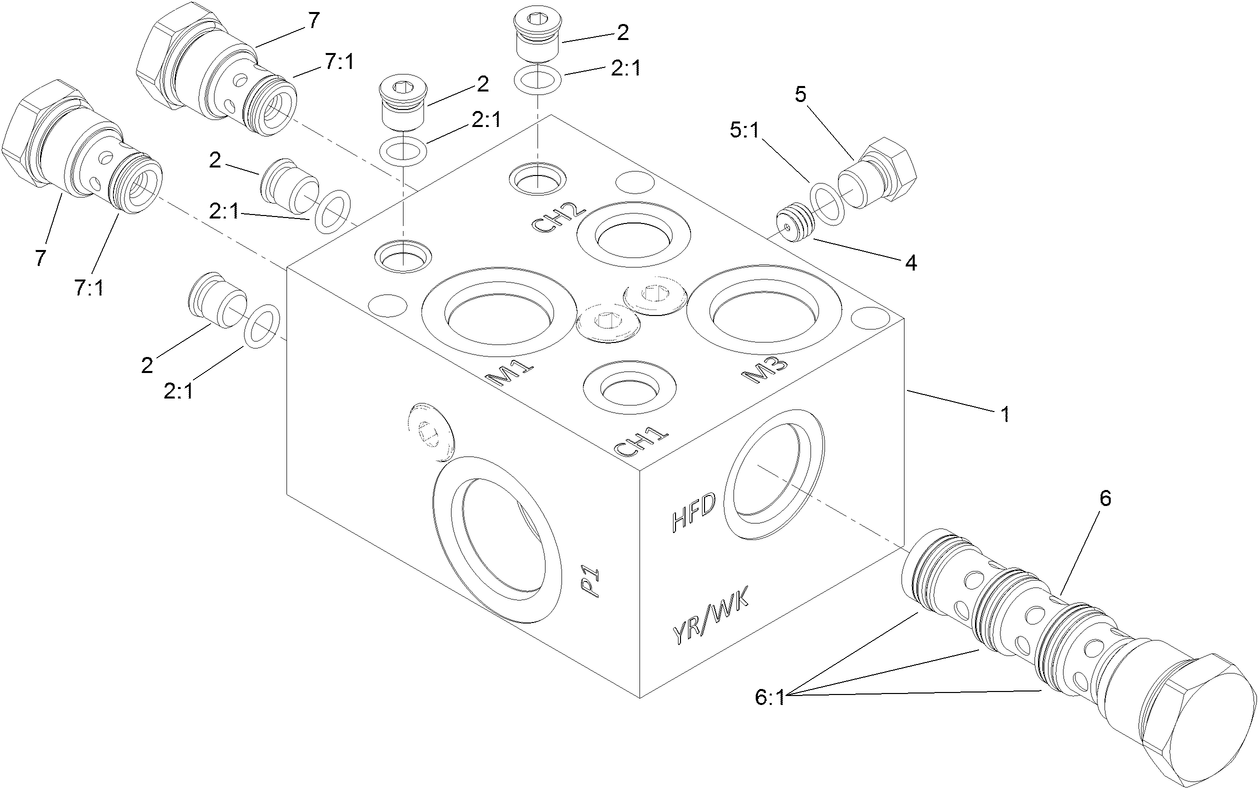 Flow Divider Manifold Assembly No. 121-1550