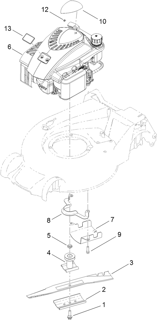 Engine and Blade Assembly