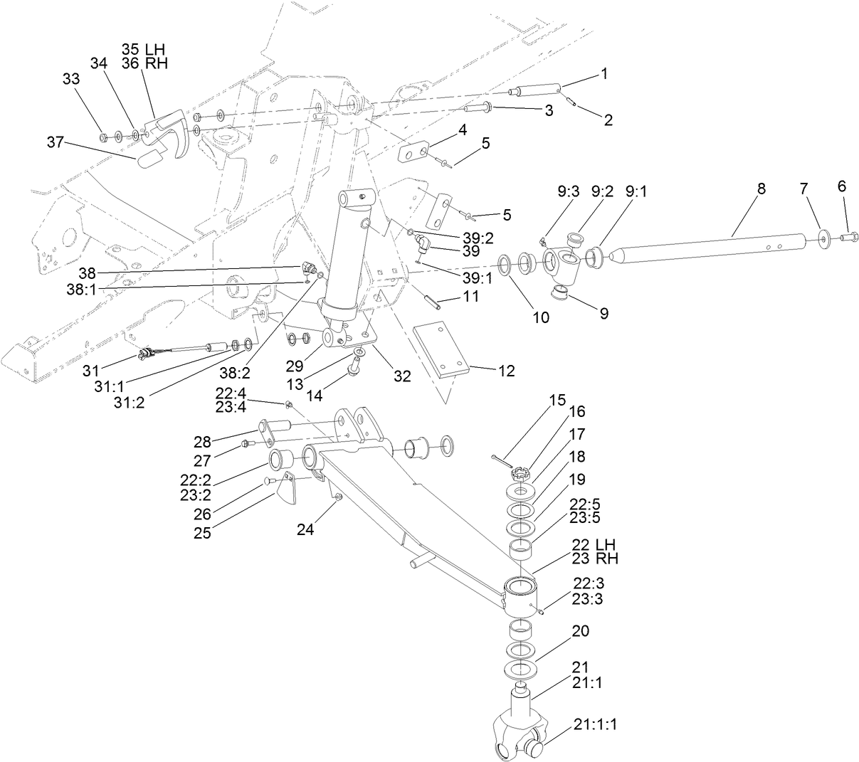 Wing Lift Arm Assembly