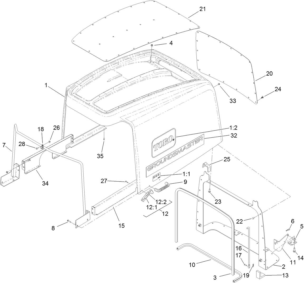 Hood and Screen Assembly