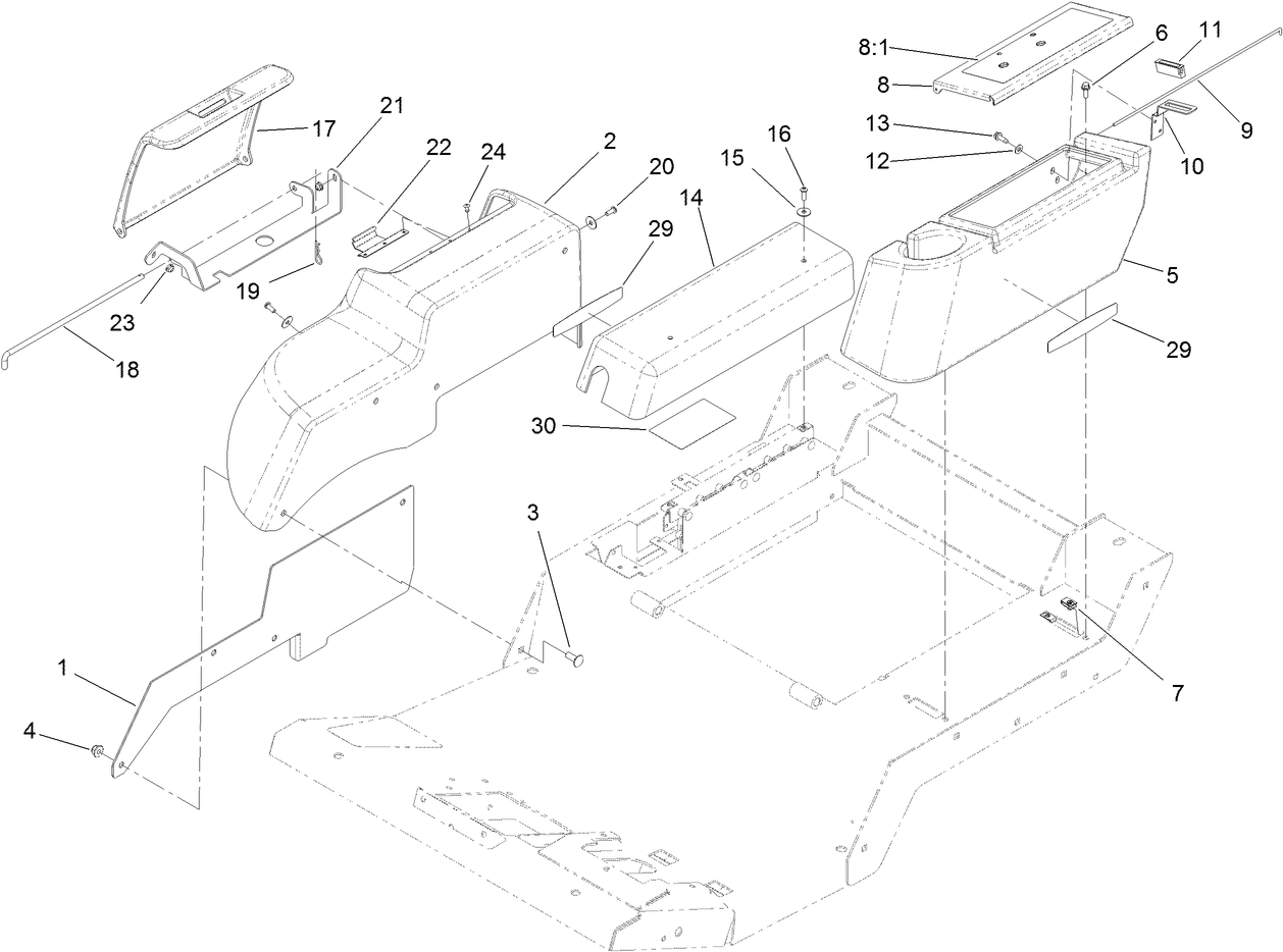 Fender, Tool Box and Cover Assembly