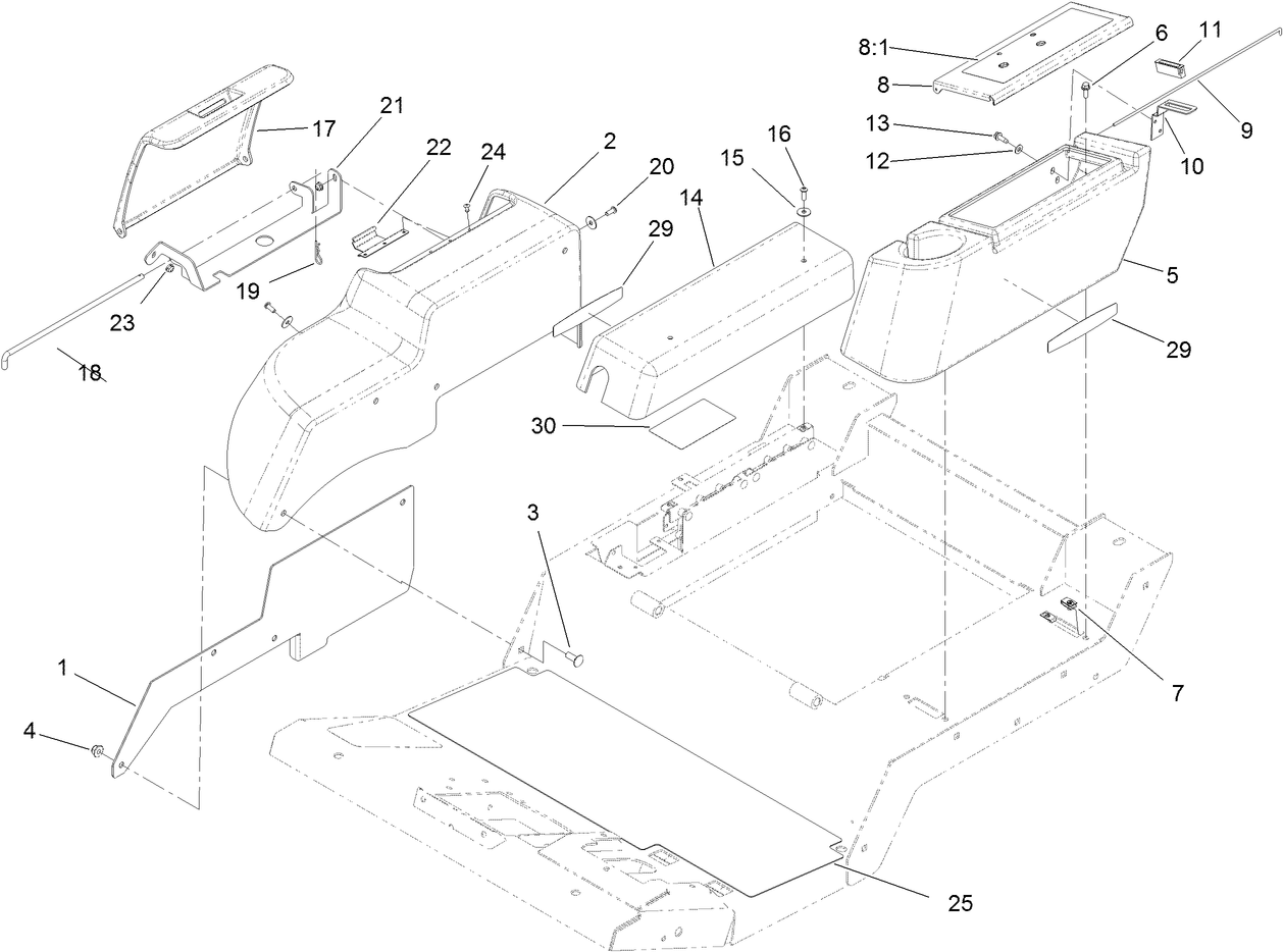 Fender, Tool Box and Cover Assembly