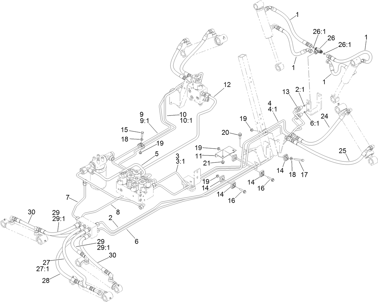 Deck Lift Hydraulic Assembly