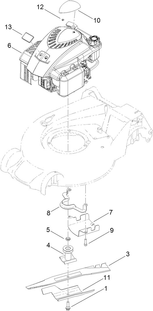 Engine and Blade Assembly
