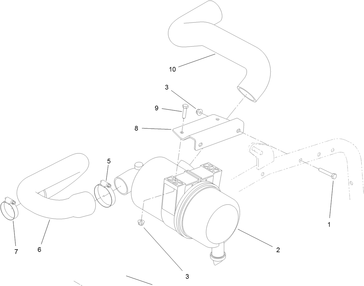 Air Cleaner and Hose Assembly
