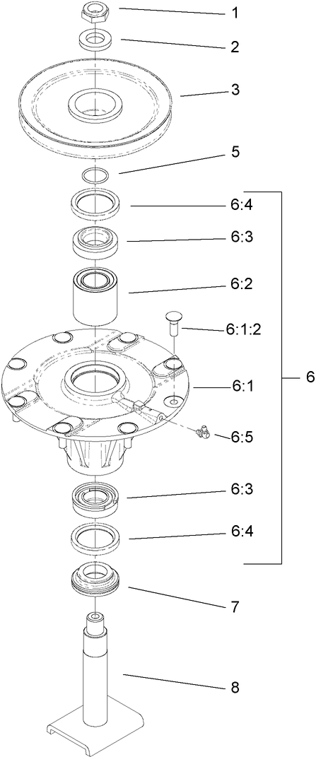 High Spindle Assembly No. 117-9233
