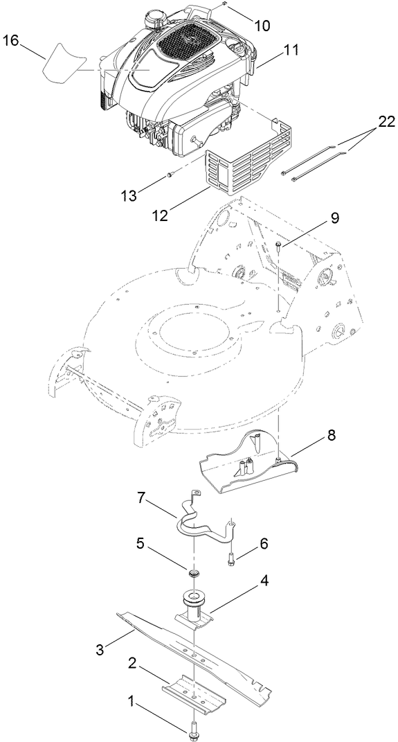 Engine and Blade Assembly