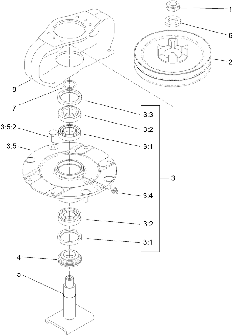 Double Driven Spindle Assembly No. 119-5298