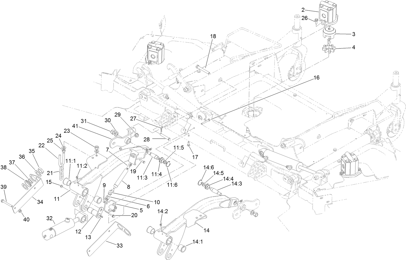 Front Deck Lift-Arm Assembly