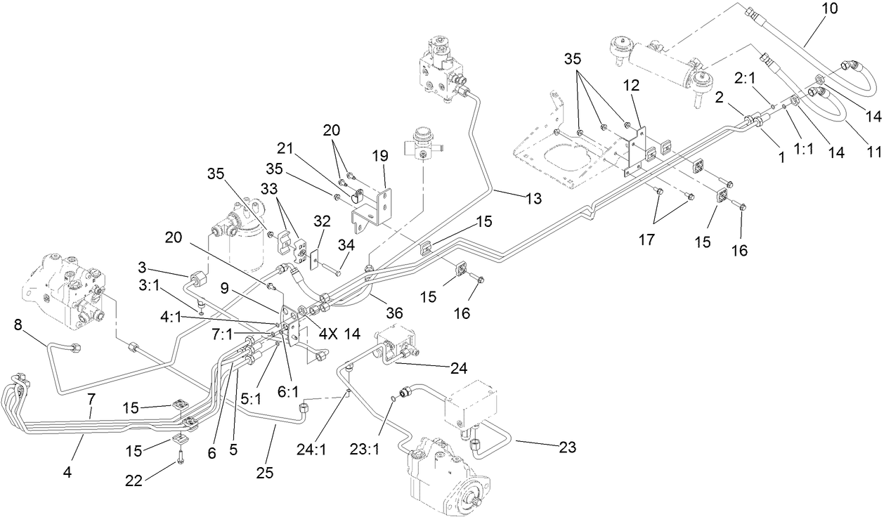 Hydraulic Steering Circuit Assembly