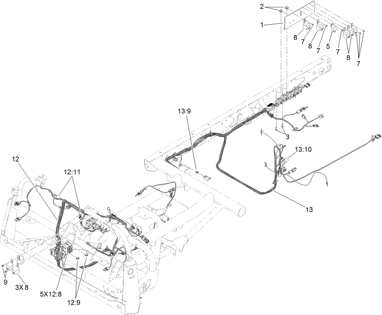 Front and Rear Wire Harness Assembly