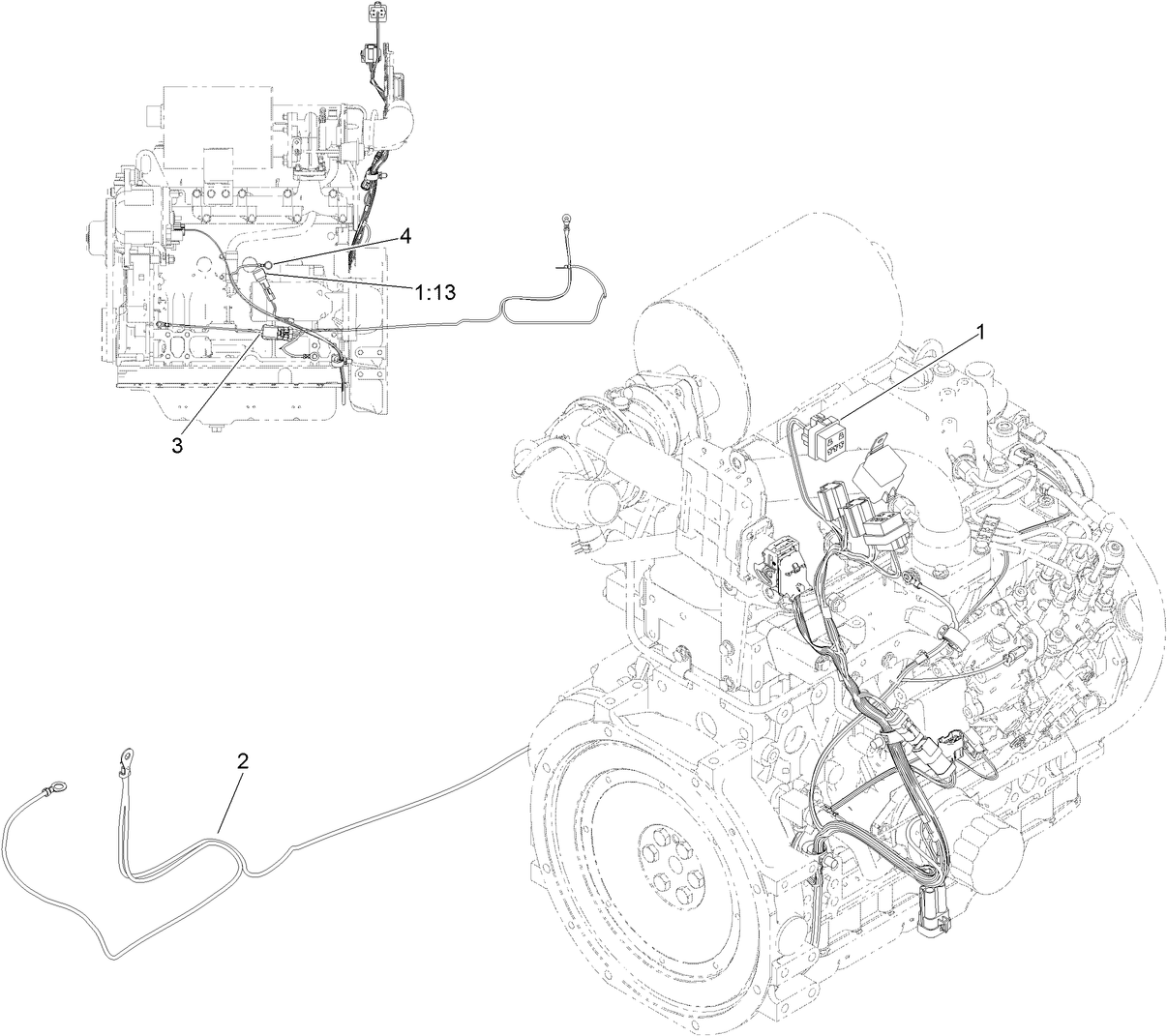Engine Wire Harness Assembly