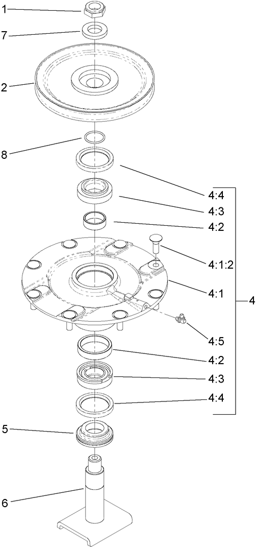 Low Driven Spindle Assembly No. 119-4776