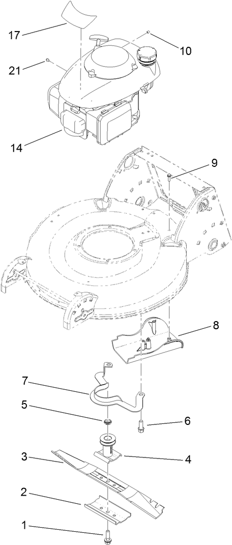 Engine and Blade Assembly