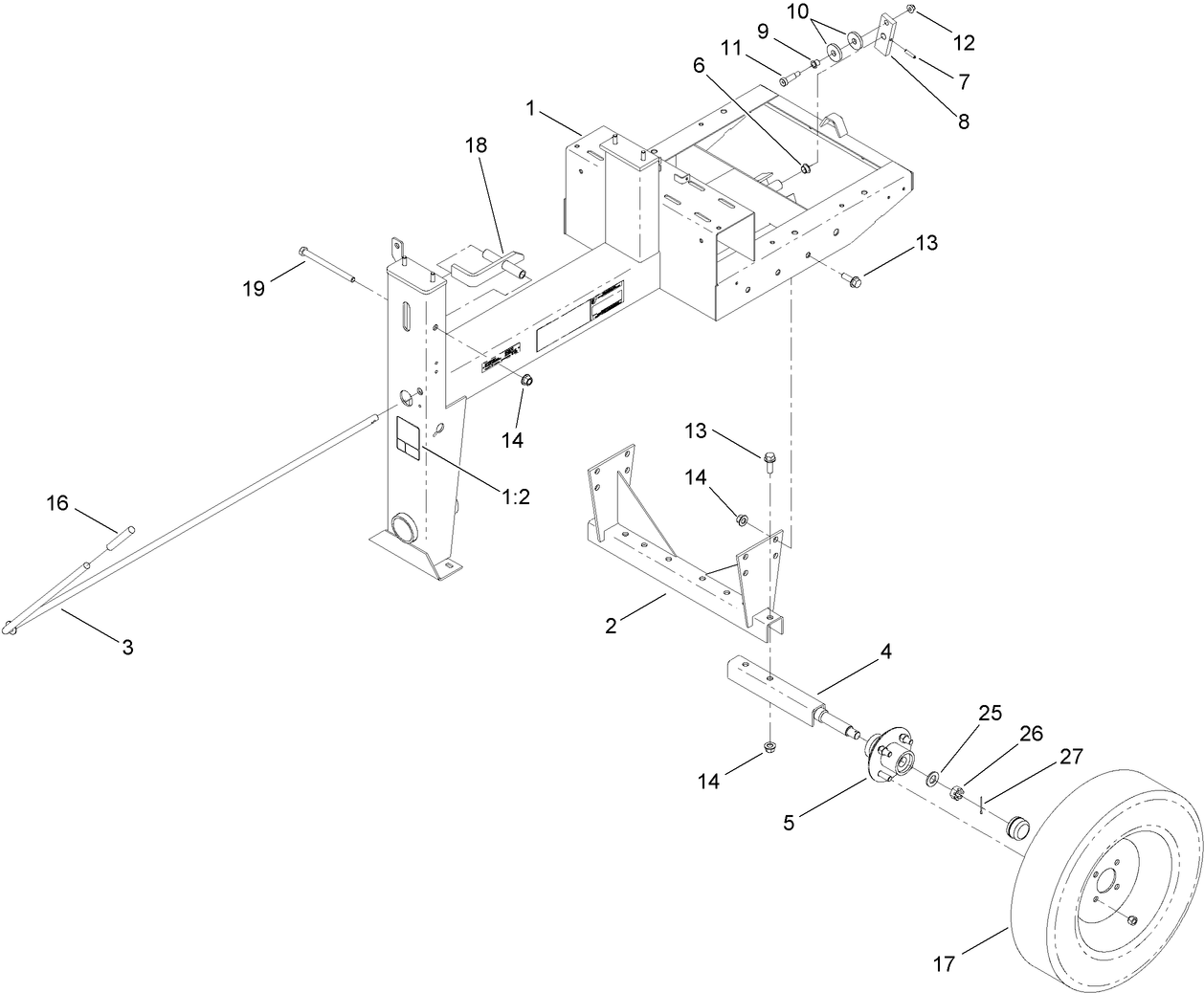 Frame and Axle Assembly