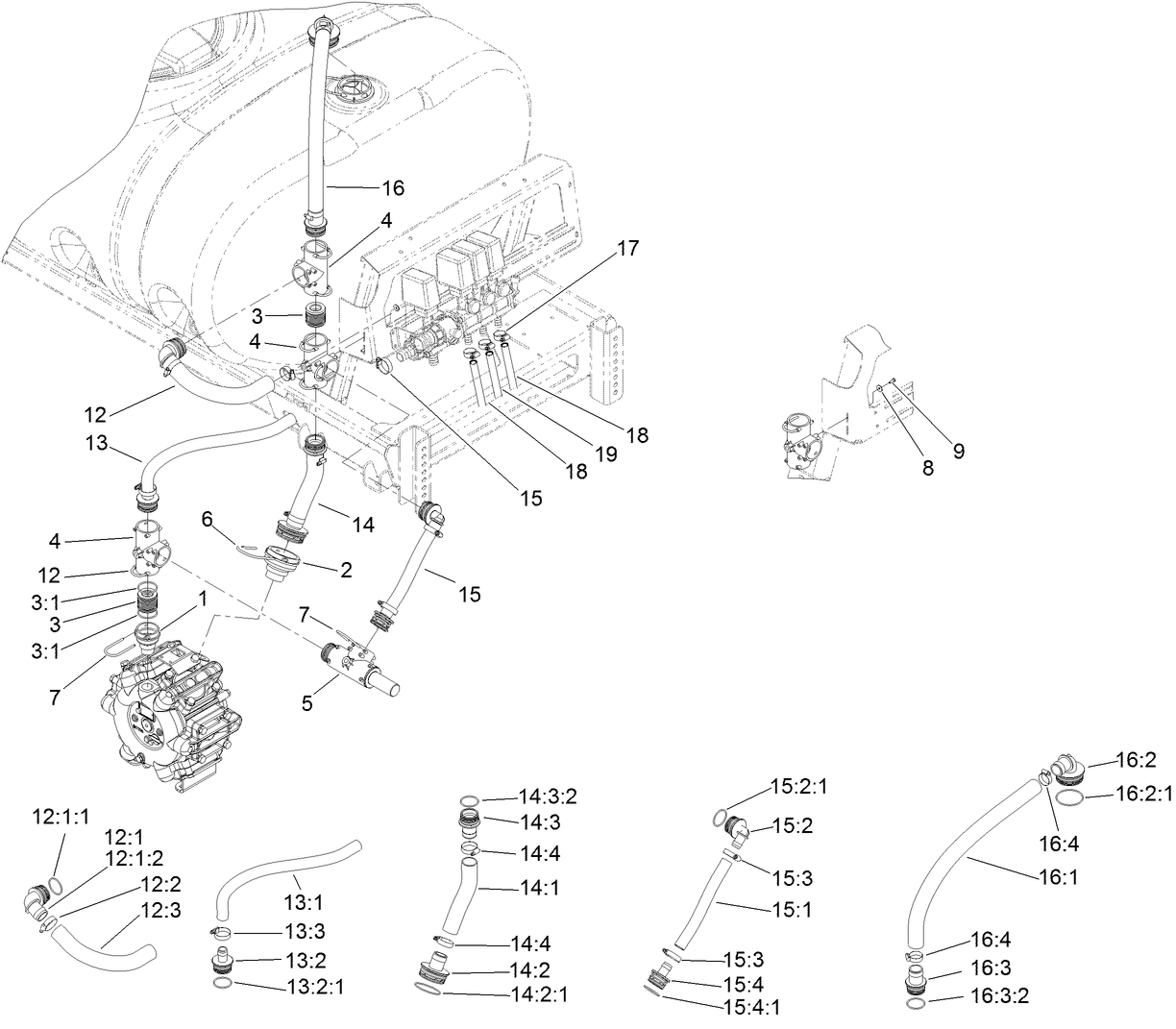 Spray System Supply Assembly