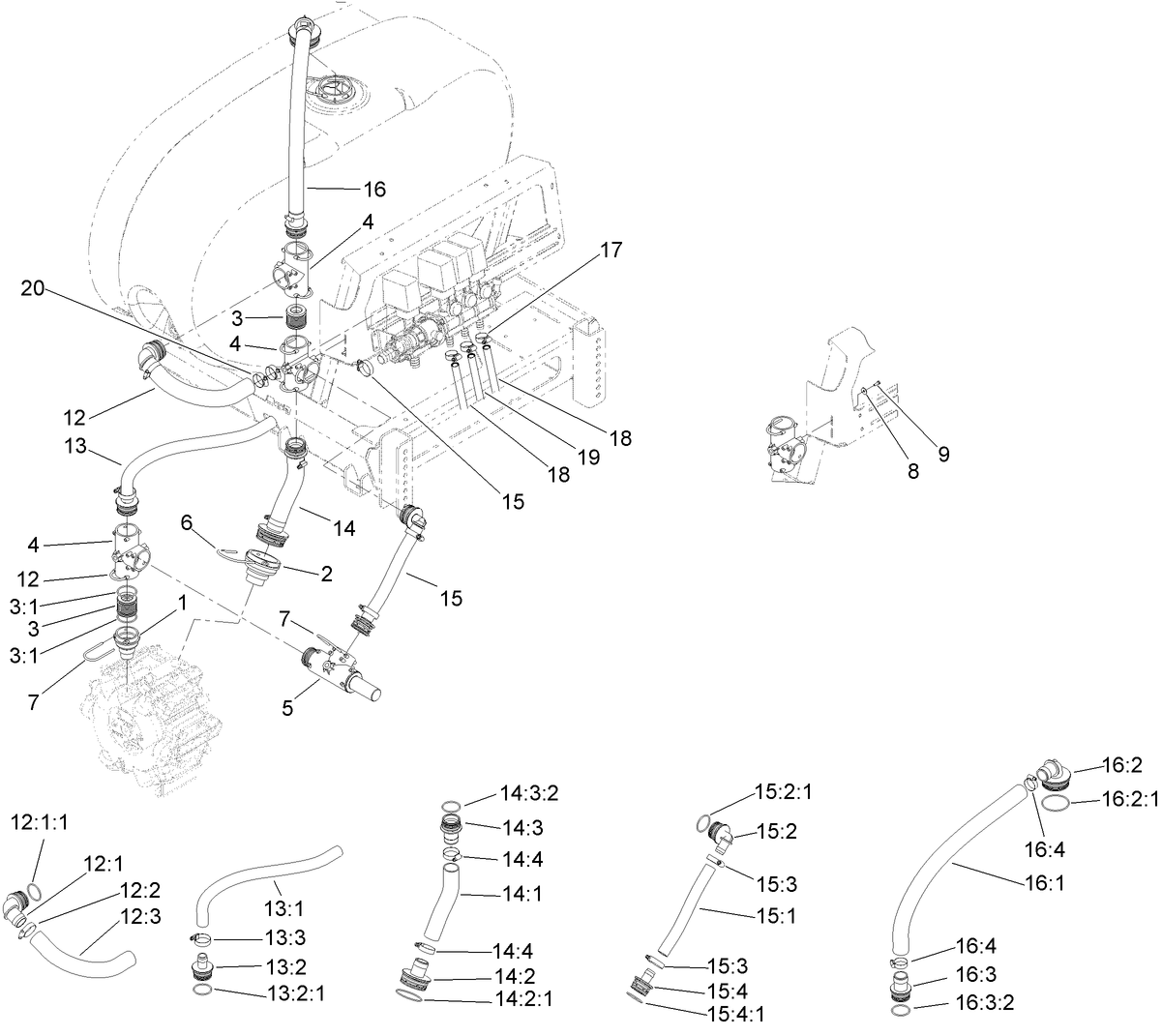 Spray System Supply Assembly