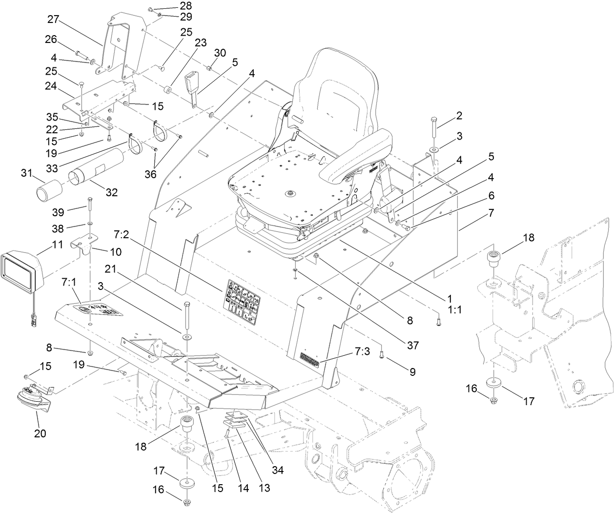 Seat and Platform Assembly