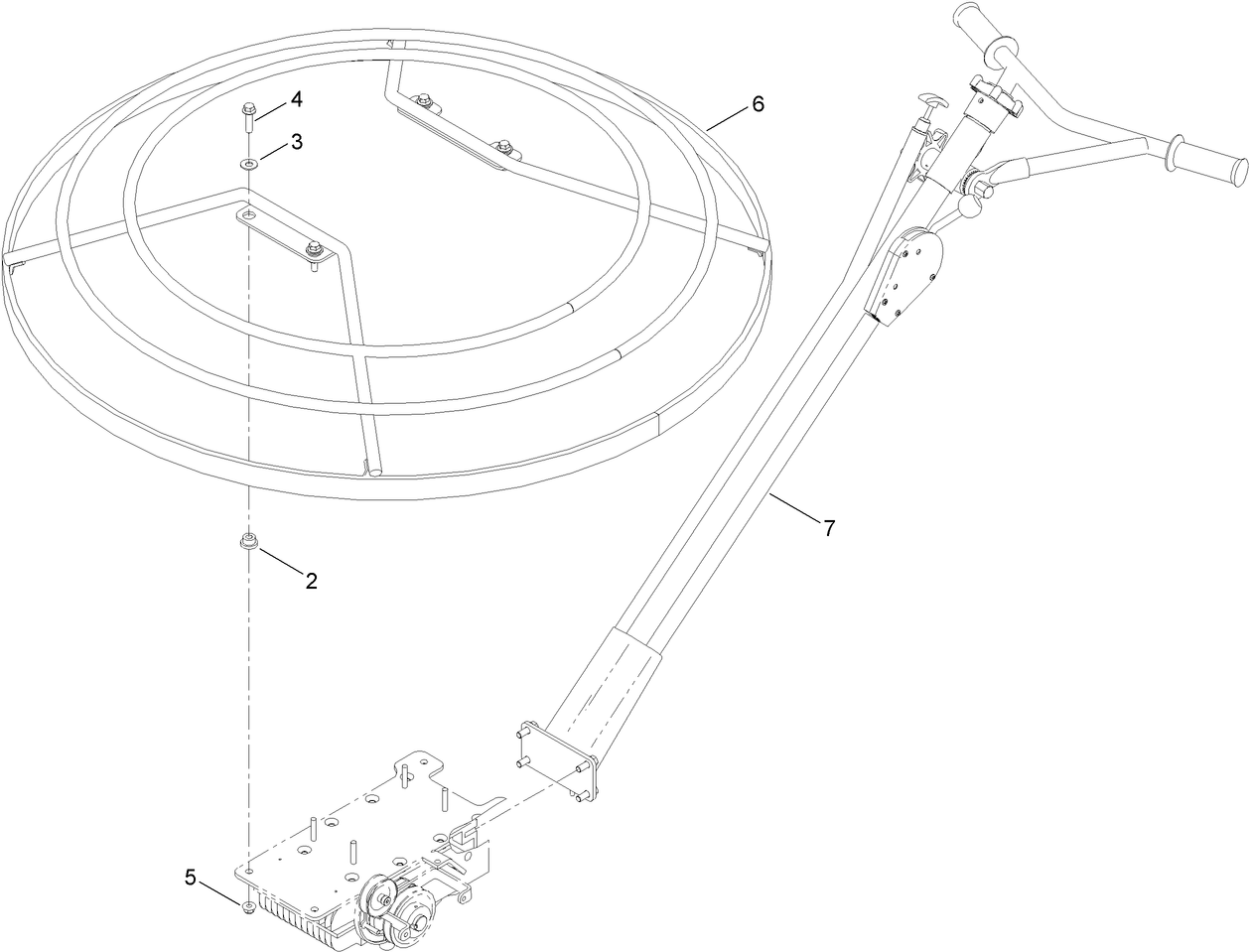 46 Inch Standard Handle and Guard Assembly