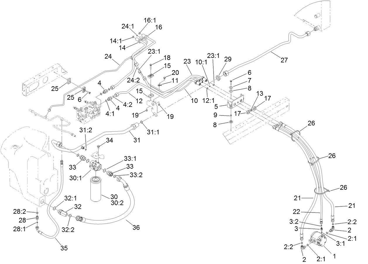 No. 2 and 3 Reel Drive Hydraulic Assembly