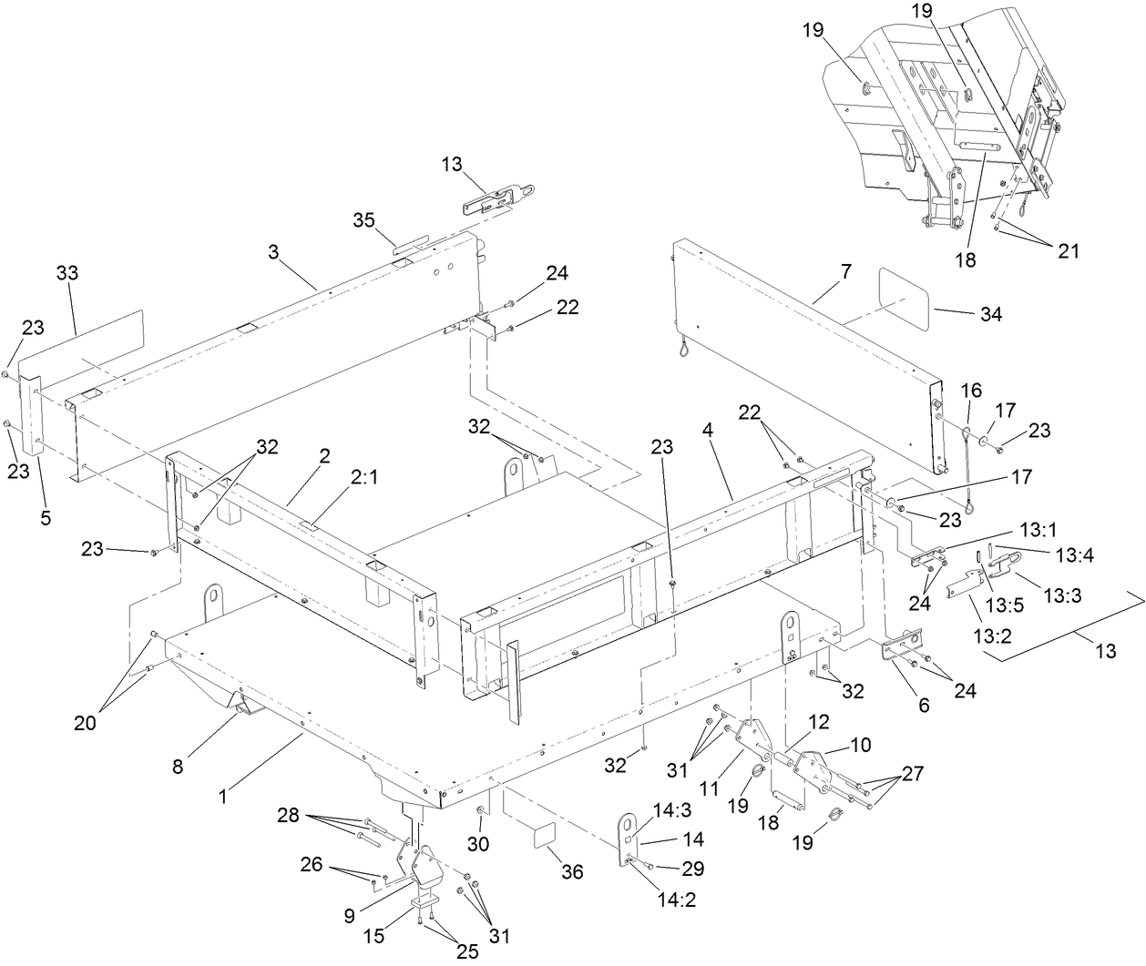 Full Bed and Side Panel Assembly