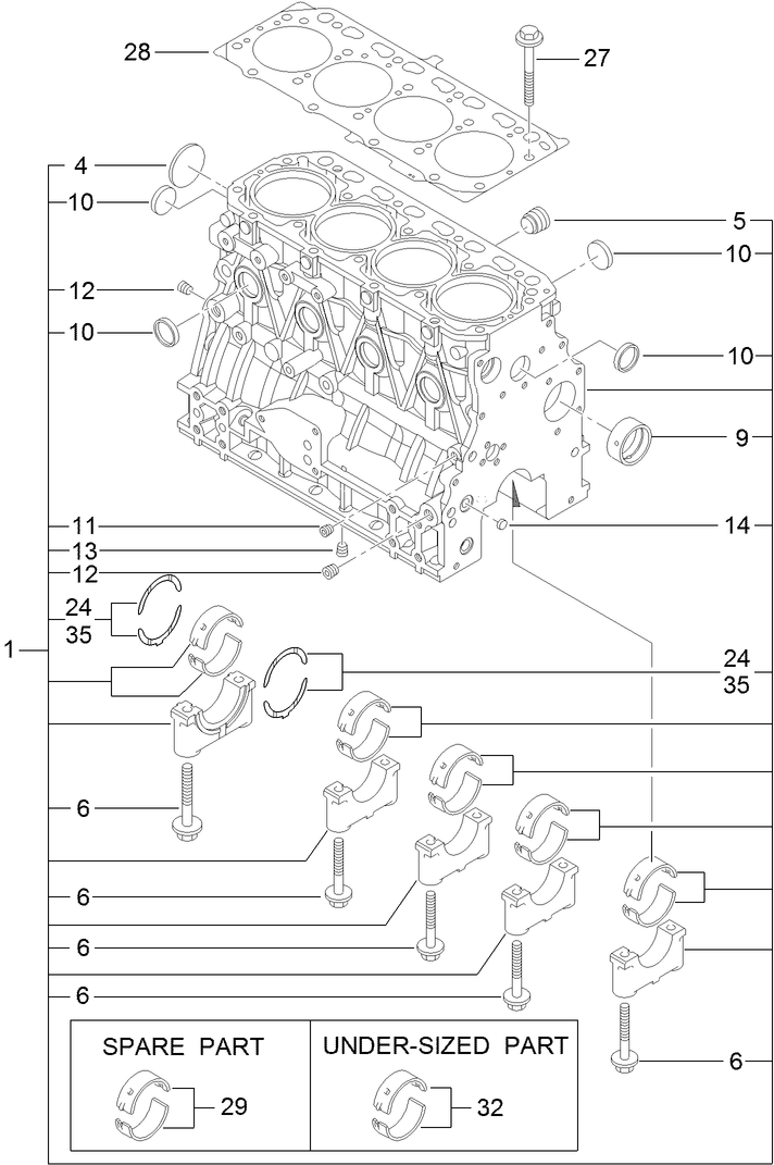 Cylinder Block Assembly