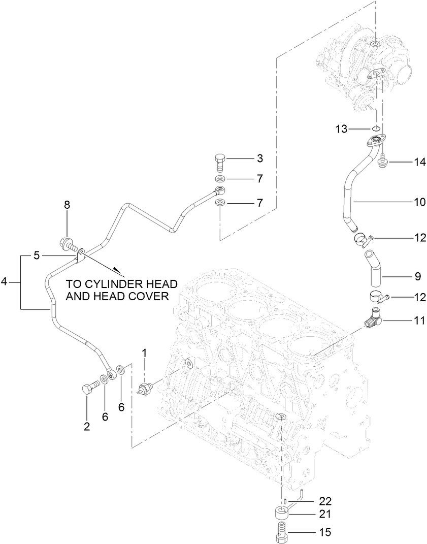Lubrication Oil Line Assembly