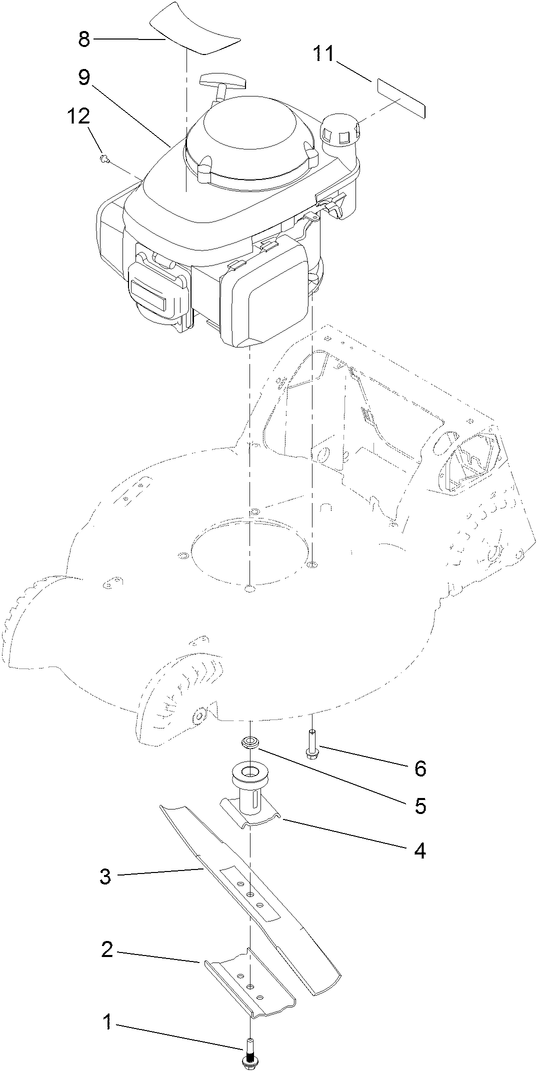 Engine and Blade Assembly