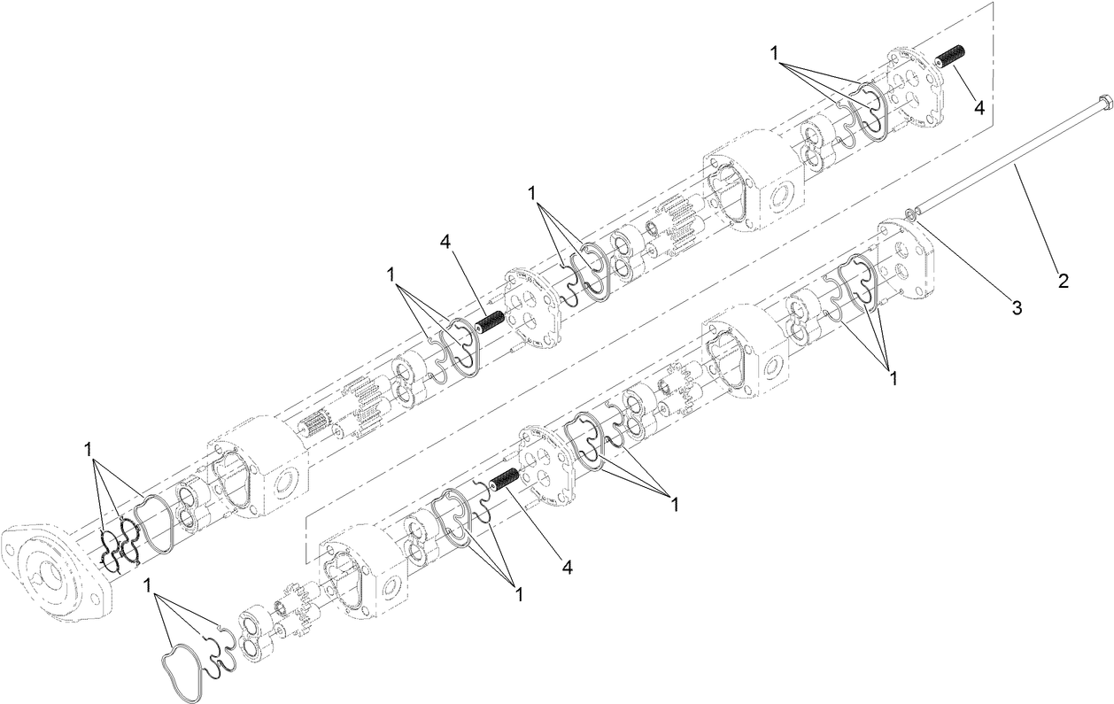 Four-Section Gear Pump Assembly No. 120-8906