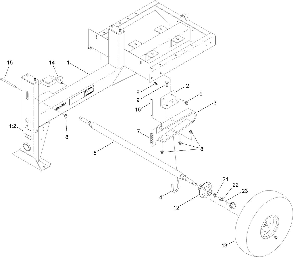 Frame and Axle Assembly