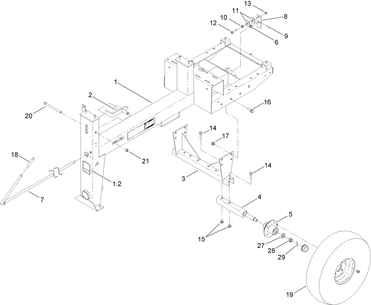 Frame and Axle Assembly
