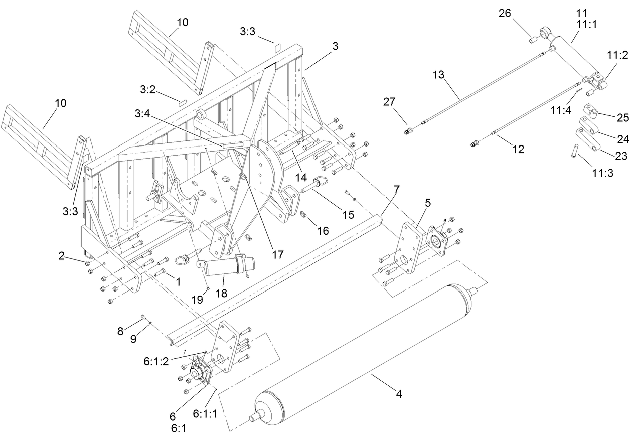 Frame and Roller Assembly
