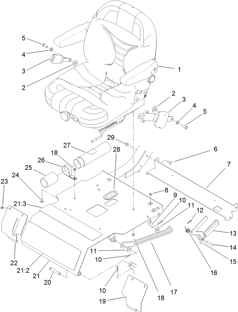 Seat and Seat Plate Assembly