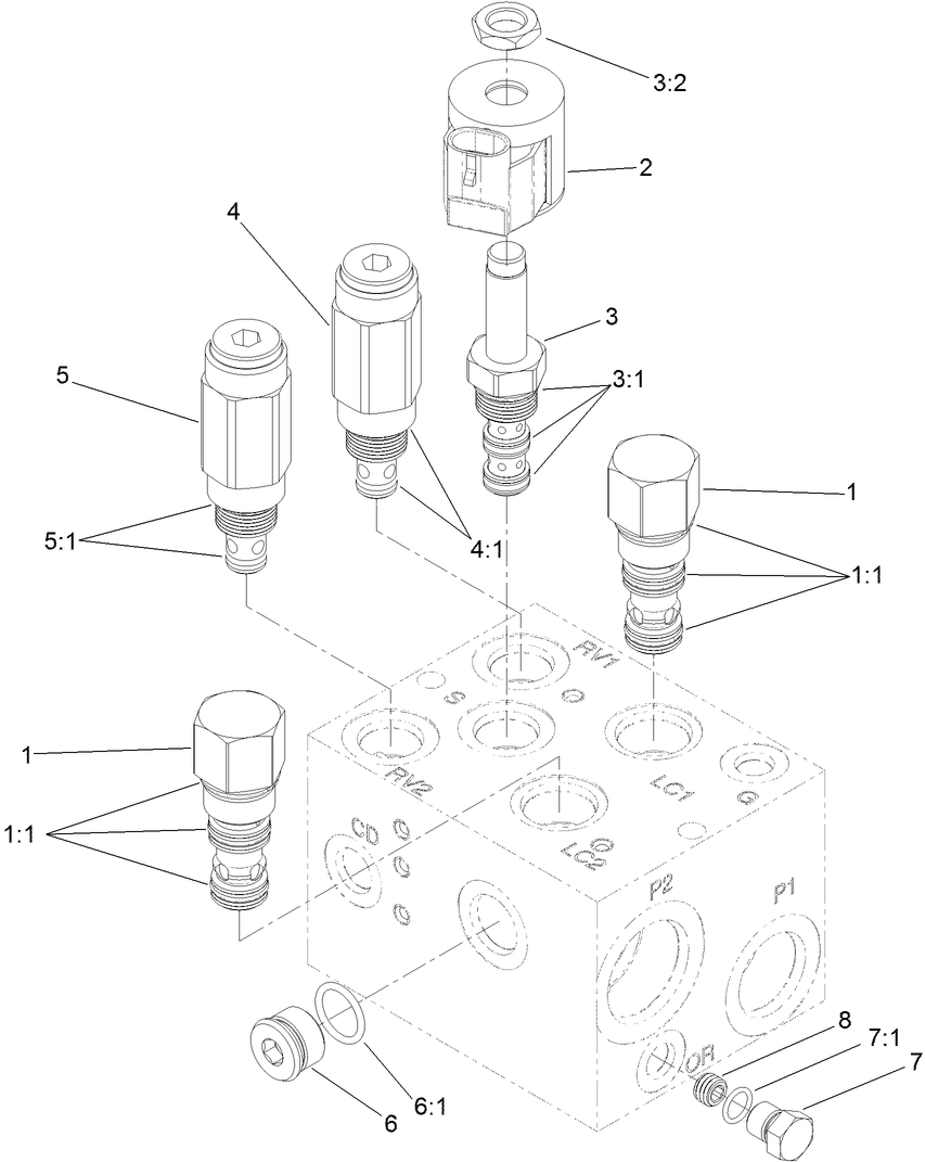 Hydraulic PTO Manifold Assembly No. 115-8468