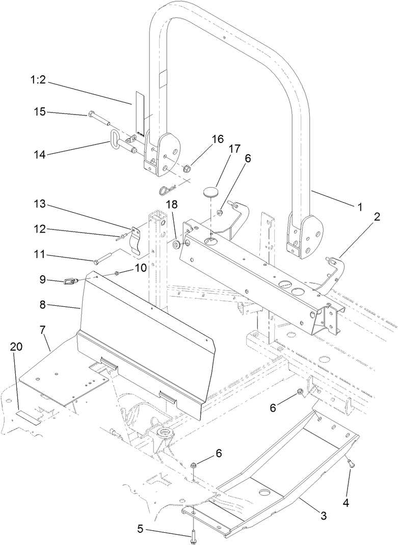 Upper Roll-Over Protection System Assembly