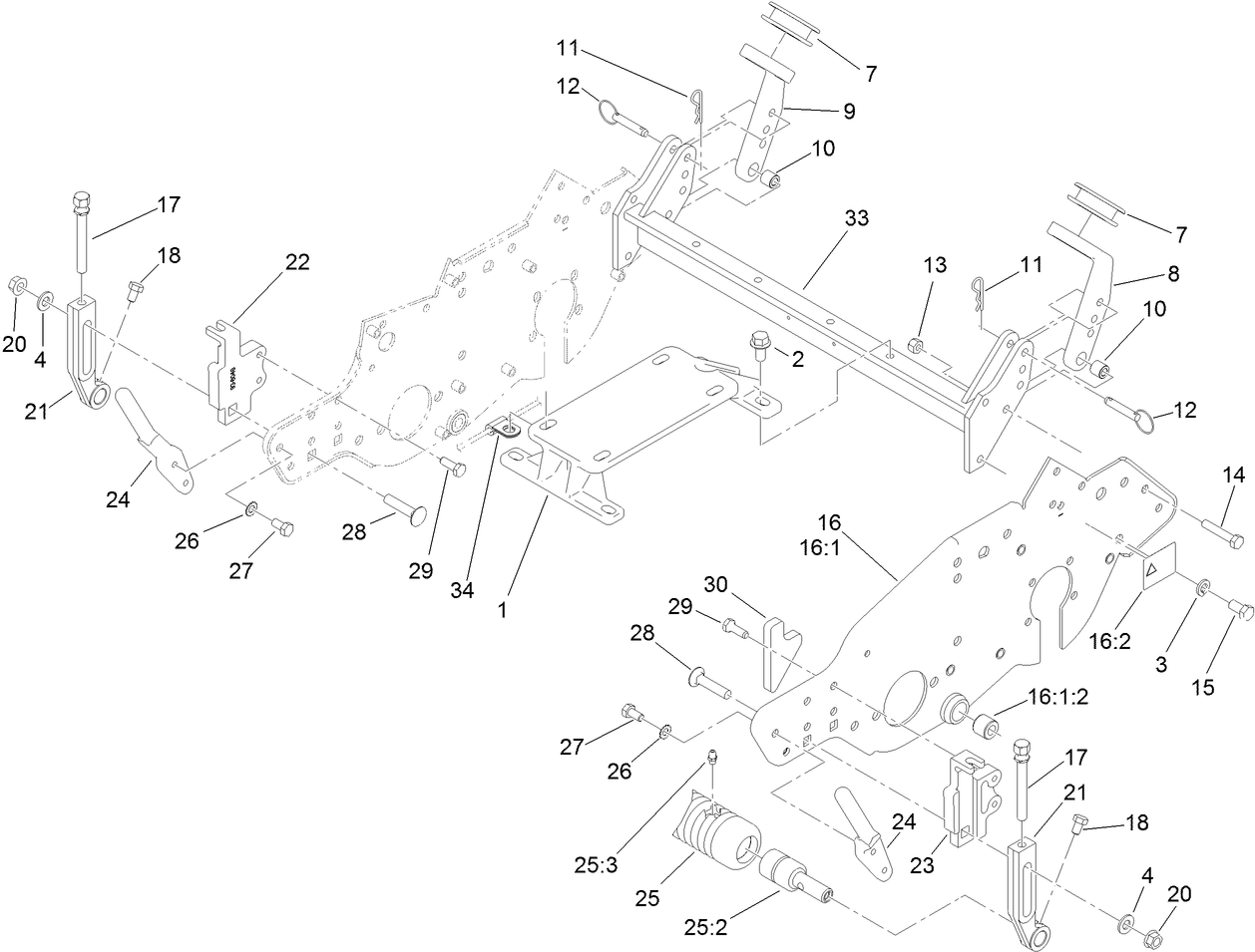 Engine Mount and Frame Assembly