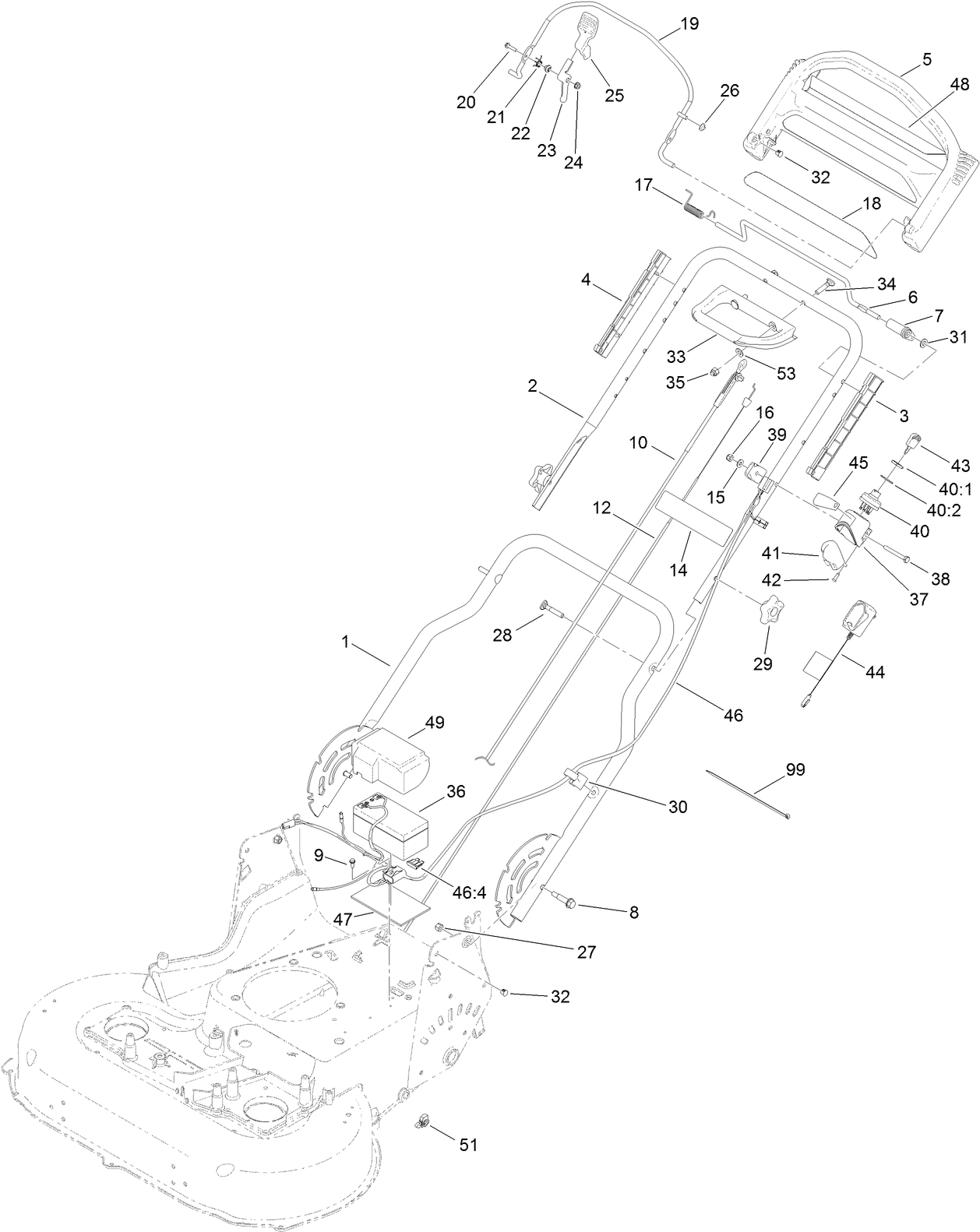 Handle and Electrical Assembly