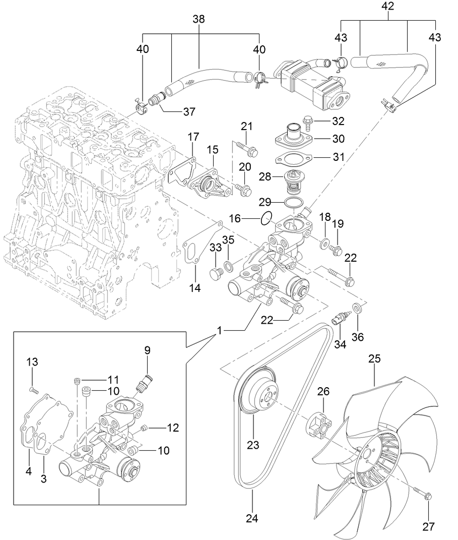 Cooling Water System Assembly