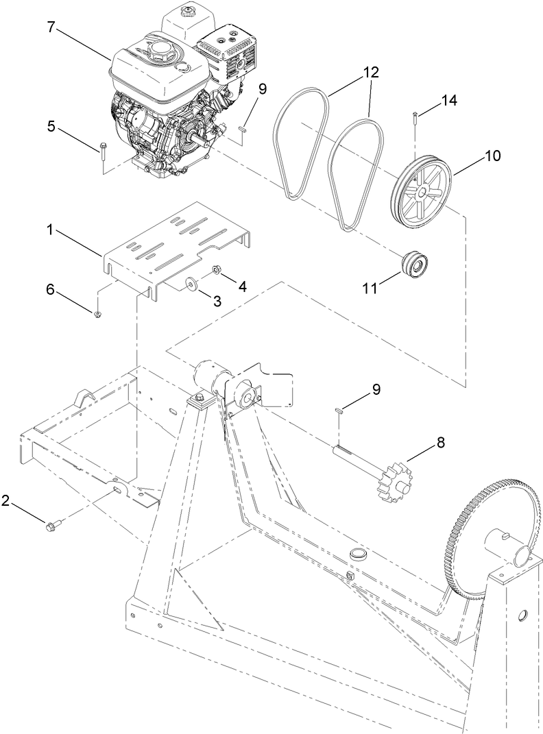 Engine and Drive Assembly