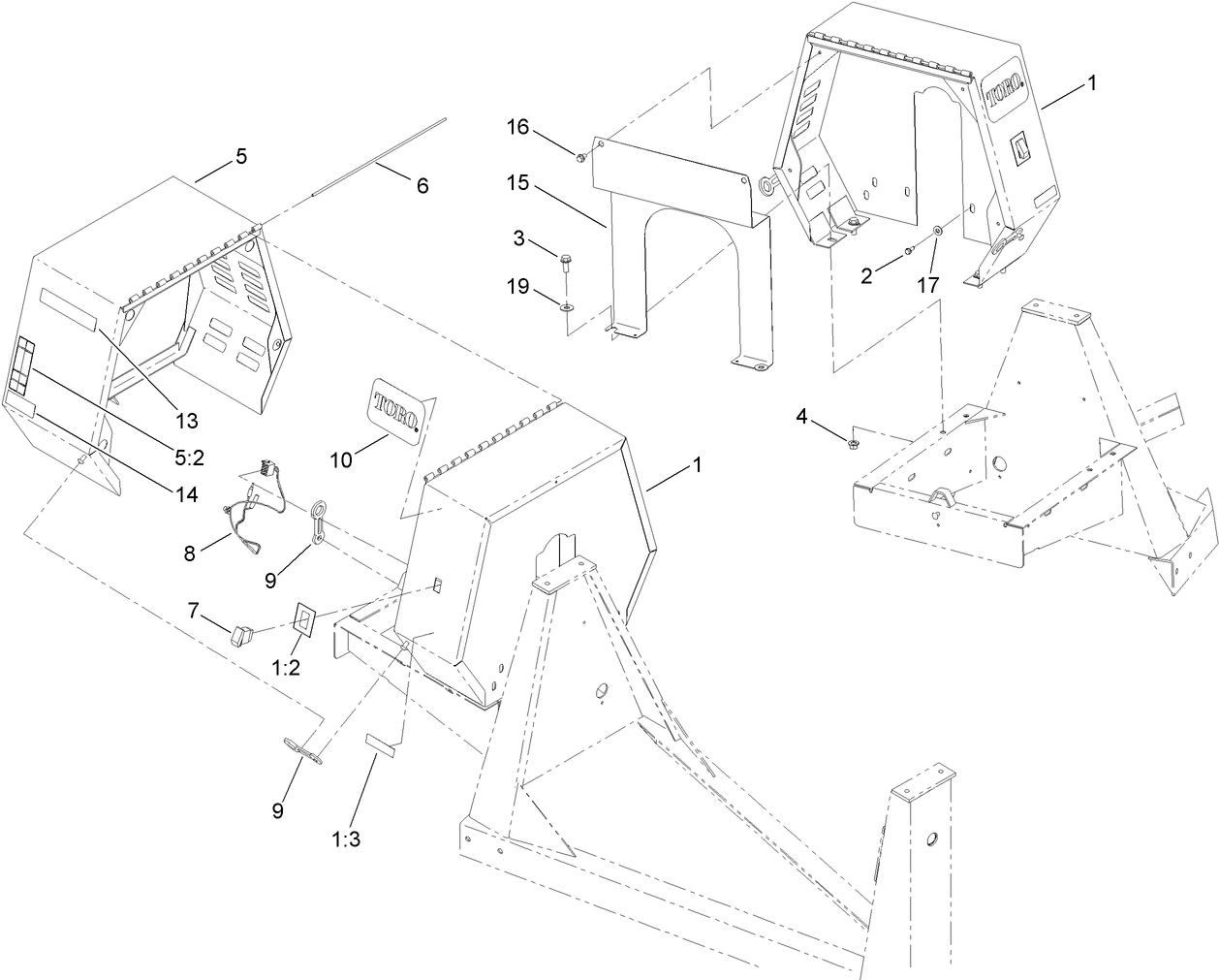 Cowl and Decal Assembly