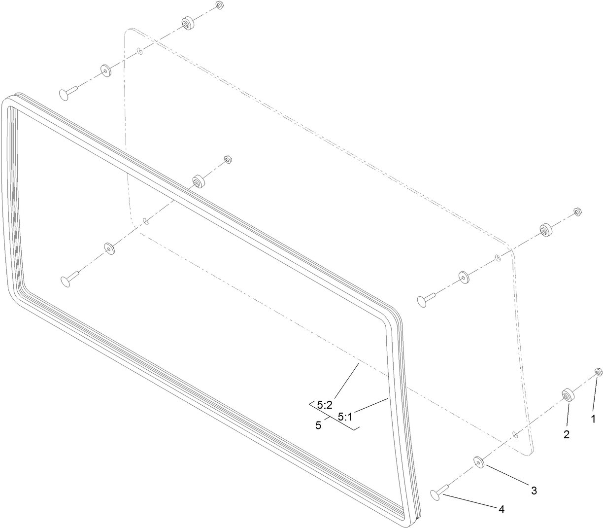 Front-Lower Window Assembly