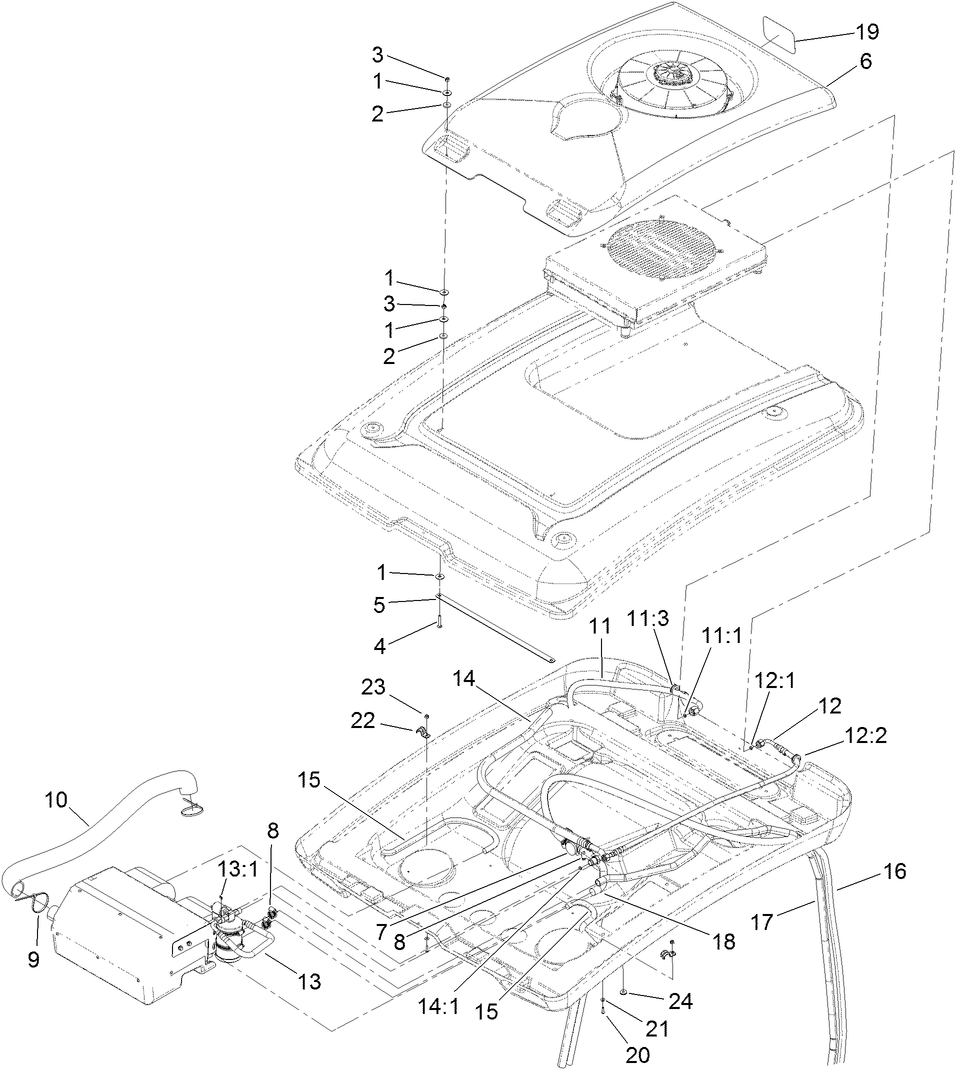 Roof and Hose Assembly