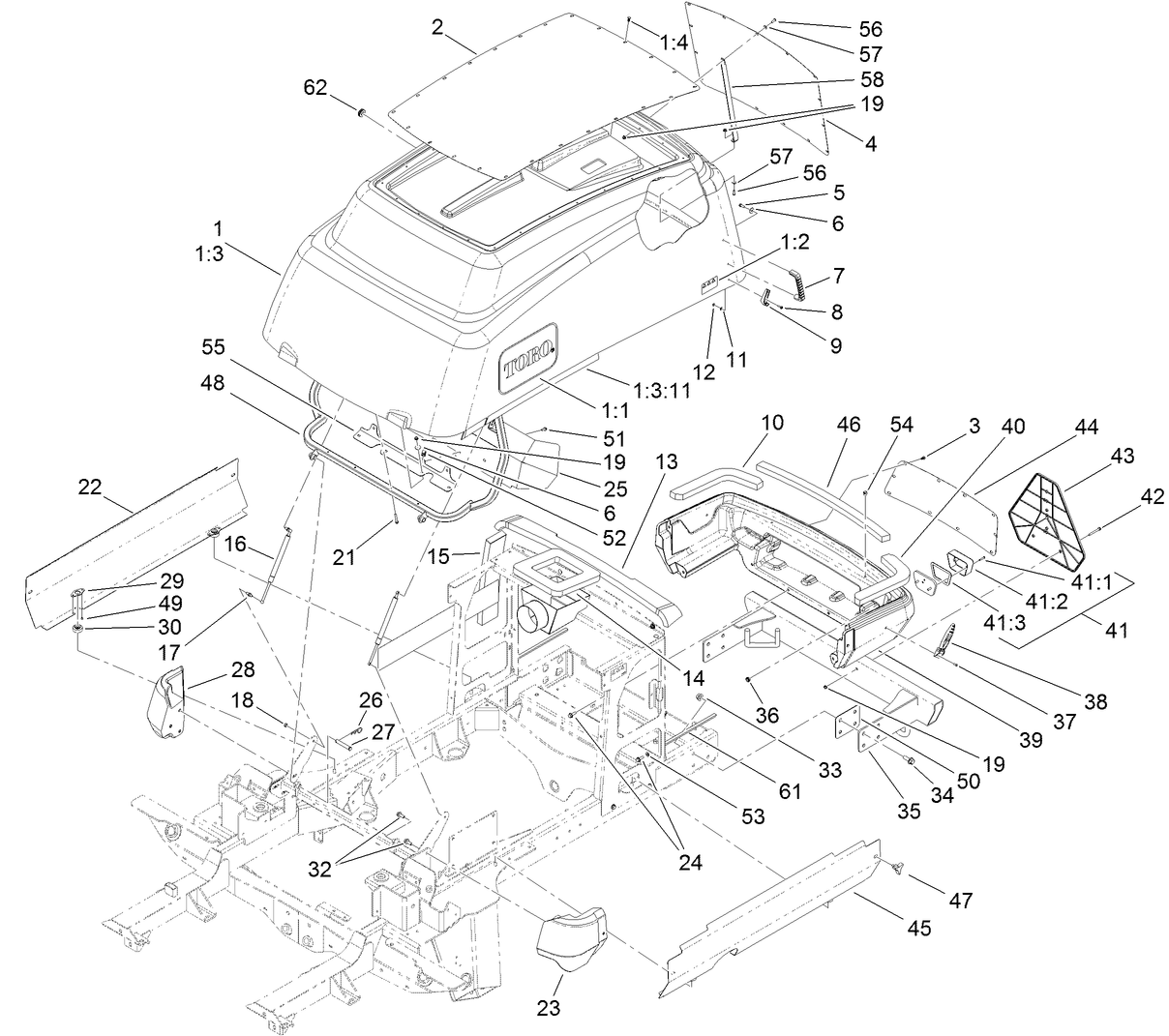 Hood and Bumper Assembly