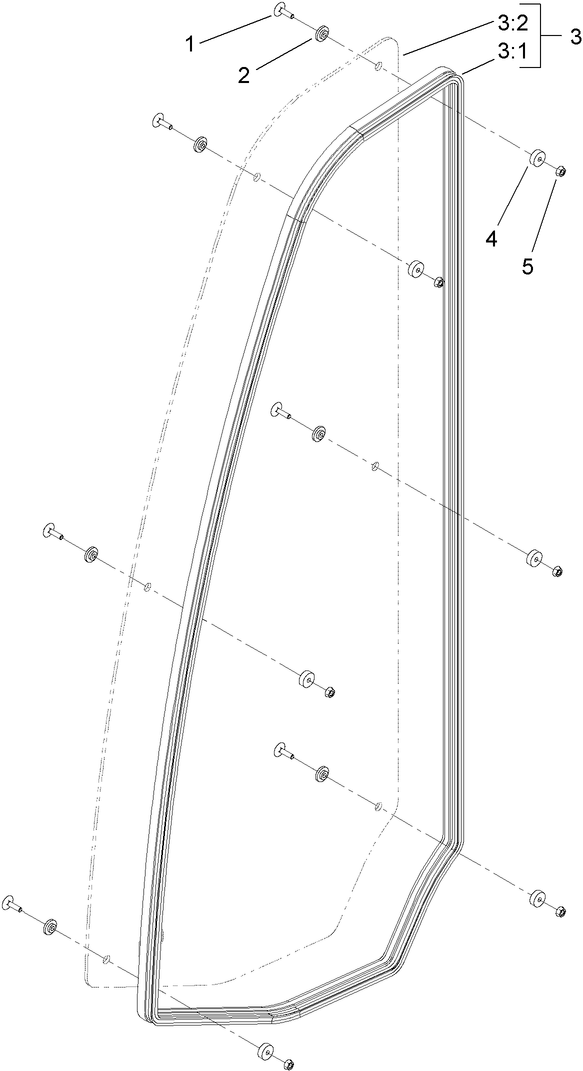 Right-Front Window Assembly