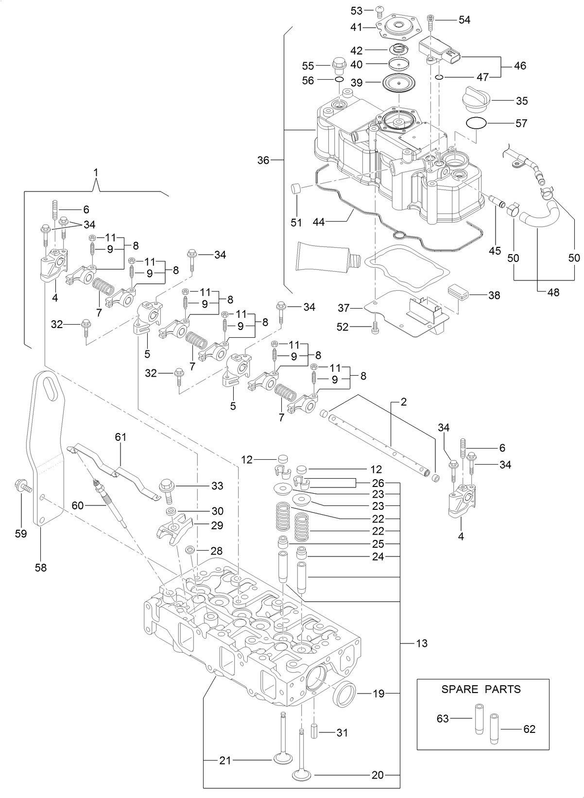 Cylinder Head and Cover Assembly