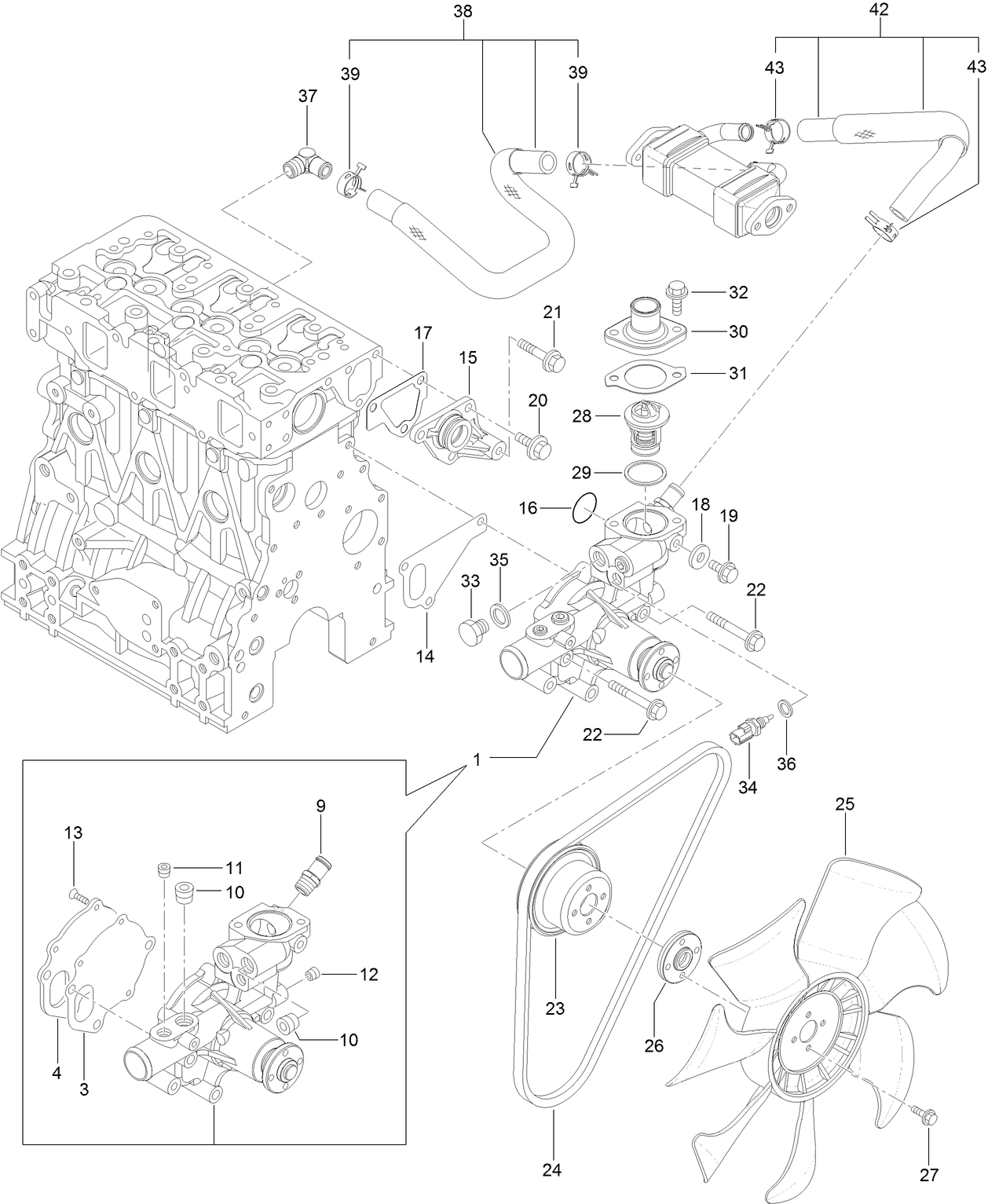 Cooling Water System Assembly