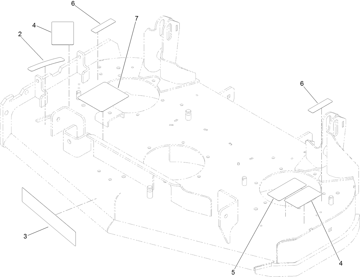 Deck Decal Assembly No. 121-6020