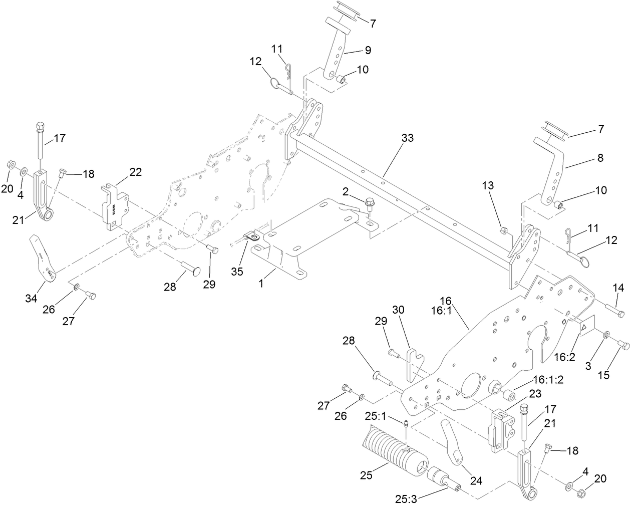 Engine Mount and Frame Assembly